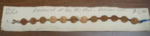 lot 4334 image: Rare Cool Penny Bracelet - See Photos