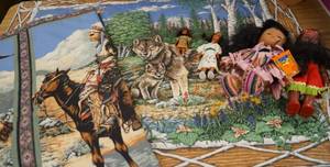 lot 4369 image: Lot of Misc. Items - Dolls and Small Blankets