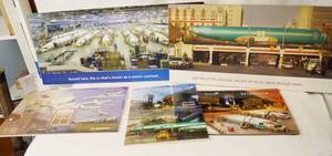 lot 4376 image: Lot of 5 Spirit Aircraft Cardboard Signs