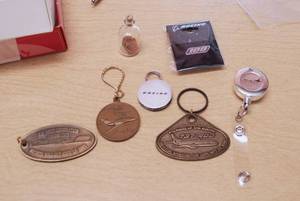 lot 4390 image: Lot of Misc. Items - Boeing Key Chains, Badge Holder and More