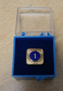 lot 4391 image: Vintage Boeing 1 Year Outstanding Attendance Pin wcase