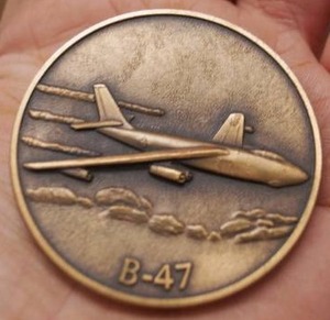 lot 4409 image: Collectible Boeing B-47 Airplane Coin