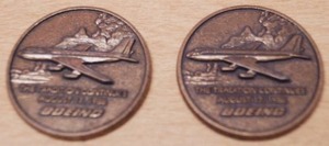 lot 4411 image: Lot of 2 Boeing Coins