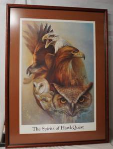 lot 4419 image: Very Large Framed Wall Art - Beautiful Piece