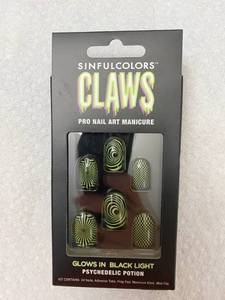 lot 2741 image: Sinful Claws - Pro Nail Art Manicure Nail Set - Psychedelic Potion - NEW Sold for $15 a set