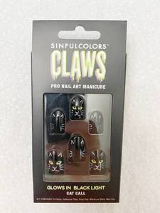 lot 2742 image: Sinful Claws - Pro Nail Art Manicure Nail Set - Cat Call - NEW Sold for $15 a set