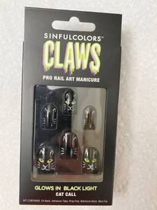 lot 2743 image: Sinful Claws - Pro Nail Art Manicure Nail Set - Cat Call - NEW Sold for $15 a set