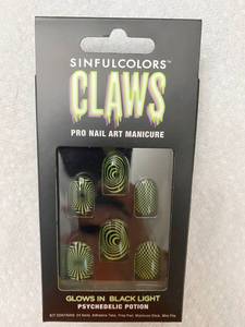 lot 2746 image: Sinful Claws - Pro Nail Art Manicure Nail Set - Psychedelic Potion - NEW Sold for $15 a set