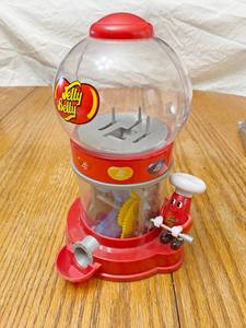 lot 2751 image: Cute JELLY BELLY Jelly Bean Dispenser - Clean, Works Great - Only dispense what youll eat Keeps Everyone from touching your jelly beans