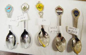 lot 4512 image: Lot of 5 State Spoons