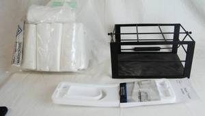 lot 2644 image: Lot of Misc. Items - Sm Trash Bags, Condiment Carrier & Paper Towel Holder
