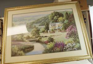 lot 6003 image: Beautiful Framed Art Decor