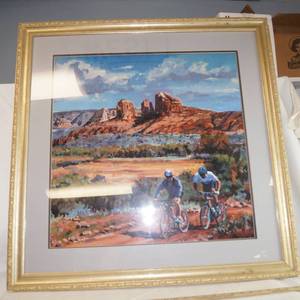 lot 6004 image: Beautiful Framed Art Decor