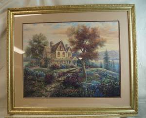 lot 6010 image: Beautiful Framed Art Decor