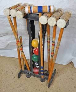 lot 6019 image: Croquet Set