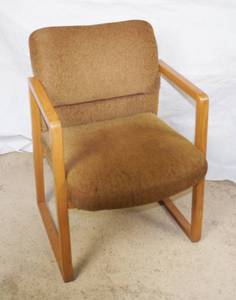 lot 2654B image: Wood Framed Chair - Matching Chairs on Lots 2654A &amp 2654B