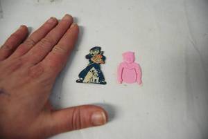 lot 6469 image: Vintage Cracker Jack Pieces - Very Old