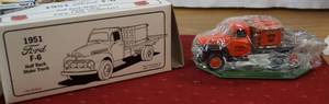 lot 2065 image: 1951 Ford F6 Phillips 66 Half Rake Stake Truck Bank
