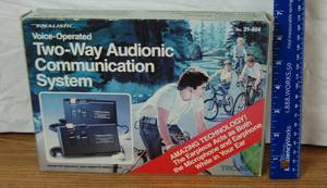 lot 2095 image: VINTAGE Realistic 2-way Communication System - NEW IN BOX - original retail $89.95 says original sales slip WOW