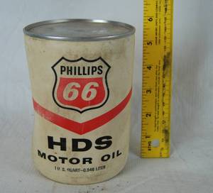 lot 2116 image: Vintage Phillips 66 Oil Can - Can is Plastic