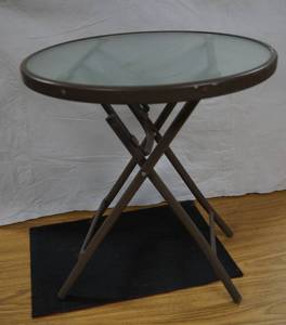 lot 2155 image: Small Outdoor Folding Table