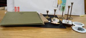 lot 2162 image: Lot of Misc. Items - Candle Sticks, Mirrors and More