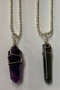 lot 1015 image: Amethyst Necklace & Hematite Necklace - Very Pretty Need a Gift for Someone