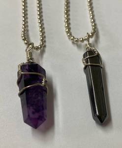 lot 1017 image: Amethyst Necklace & Hematite Necklace - Very Pretty Need a Gift for Someone