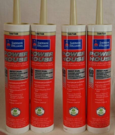 lot 4021 image: Lot of 4 Sherwin Williams Powerhouse Gray Sealant