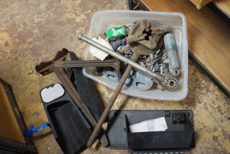 lot 4025 image: Lot of Misc. Items - Wrench, Car Parts, and More