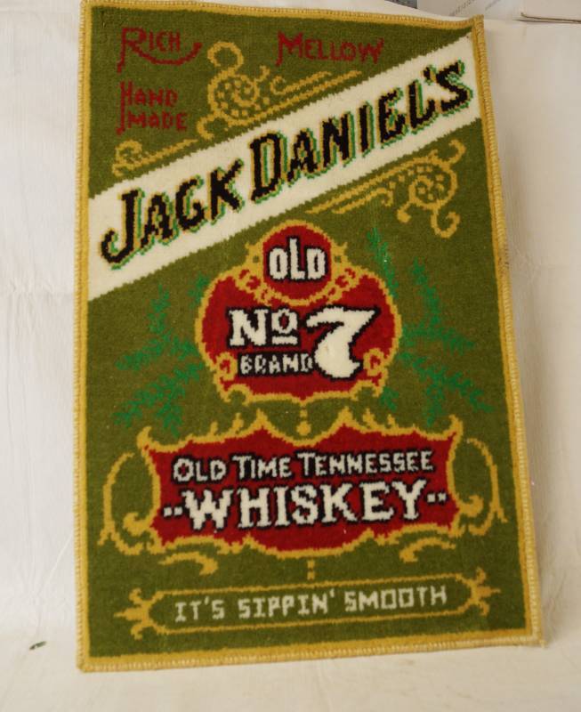lot 4040 image: Jack Daniels Rug Hanging Art