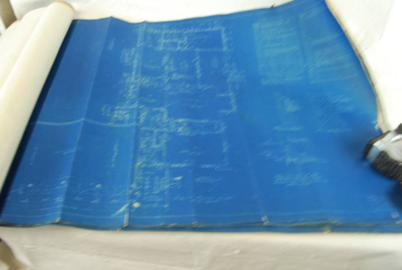 lot 4045 image: Vintage Blue Prints