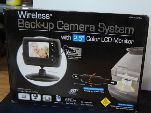 lot 4060 image: Wireless Back Up Camera System w Color LCD Monitor. In Original Box