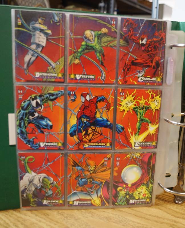 lot 4076 image: Book Completely FULL of SPIDERMAN Cards
