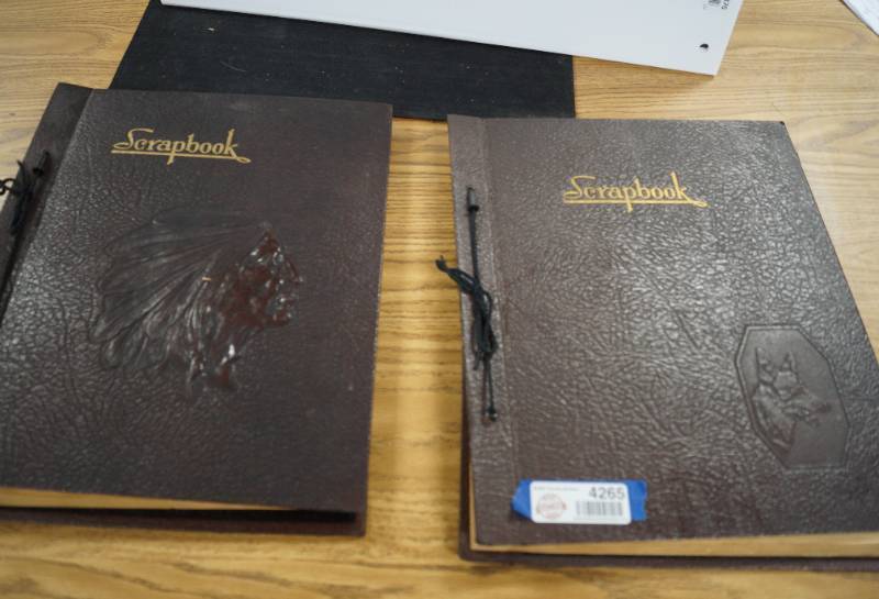 lot 4265 image: Lot of 2 Unique Scrapbooks wmusic inside