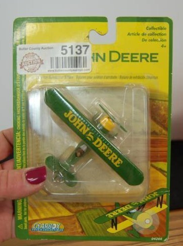 lot 5137 image: John Deere Die cast Air Plane