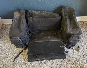 lot 2709 image: ATV  4 Wheeler - Black Rear Storage Bag - Lots of Pockets