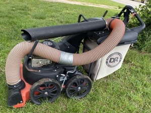 lot 1818 image: DR Professional Power Leaf Vac  Blower - Briggs & Stratton 650 Series 190cc 6.50 Gas Powered VIDEO ADDED