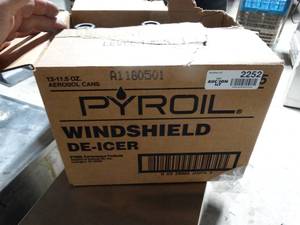 lot 2252 image: 9 cans of Pyroil De-Icer