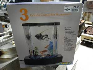 lot 2256 image: 3 gallon complete aquarium kit- New in box