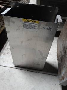 lot 2260 image: Stainless steel trash container