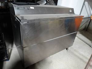 lot 2278 image: Beverage-Air commercial ss cooler &or Freezer on wheels- Model-SMF-58
