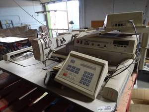 lot 2296 image: MEISTERGRAM 900XLC 1 HEAD  EMBROIDERY MACHINE - USED