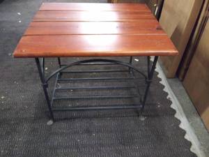 lot 5172 image: WoodMetal End Table