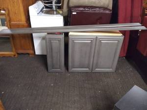 lot 5218 image: Pair of Cabinets and Crown Molding