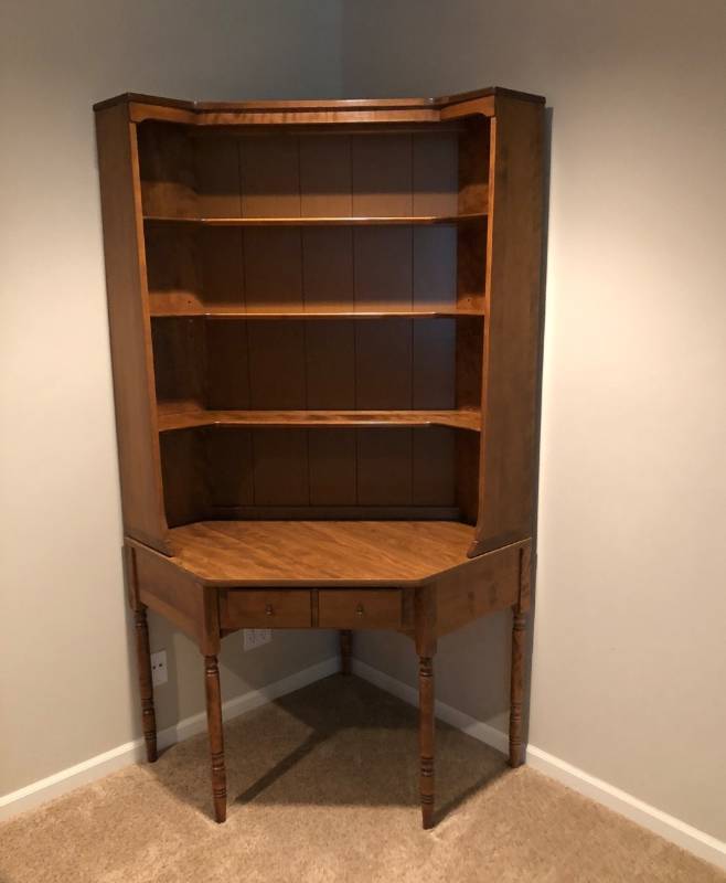 Ethan Allen Corner Cabinet With Shelf Attachment Flash Sale