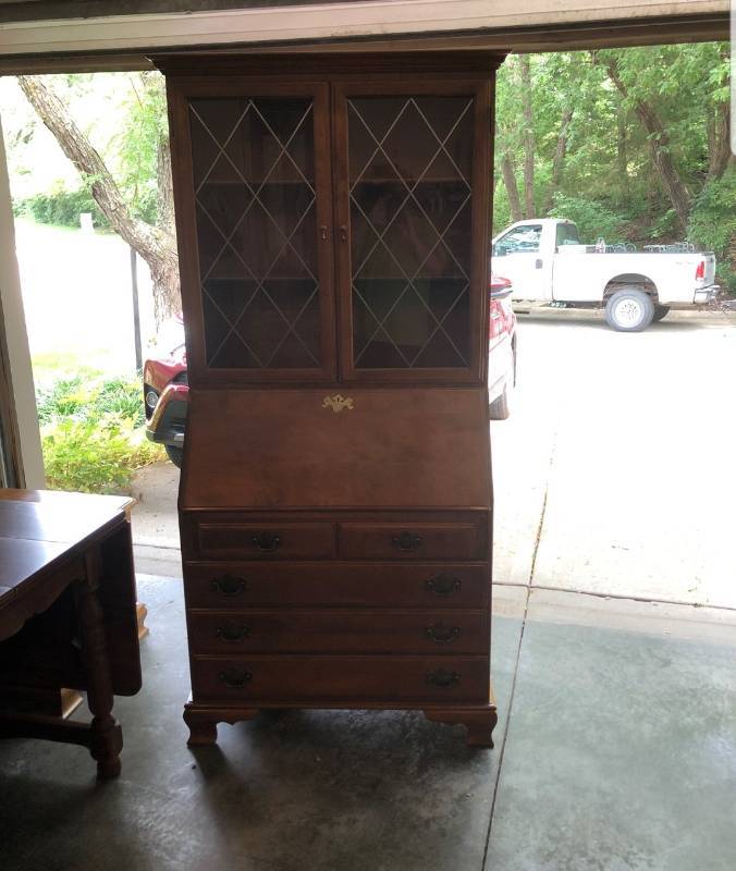 Ethan Allen Secretary Desk And Hutch No Scratches Flash Sale