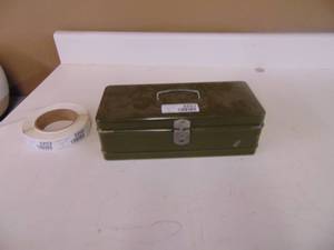 lot 3251 image: Small Tool Box with Advertising Pens and Pencils