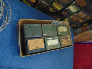 lot 3285 image: 6 Vintage Prescription Boxes 4 x 6