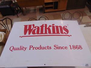 lot 3300 image: Watkins Double Sided Sign